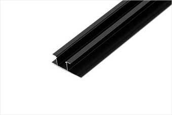 青海航空纤维墙咔铝合金带灯中条（哑黑氧化）